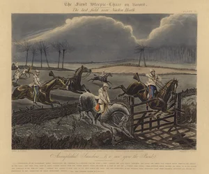 Das erste Steeplechase auf Rekord, 1839